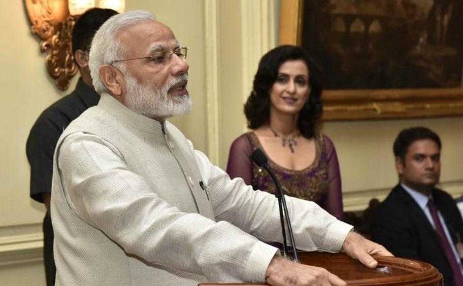 Modi said that there was never a meeting between them in the last three years when the president did not treat him like a son. Image courtesy: narendramodi.in Modi said that there was never a meeting between them in the last three years when the president did not treat him like a son. Image courtesy: narendramodi.in