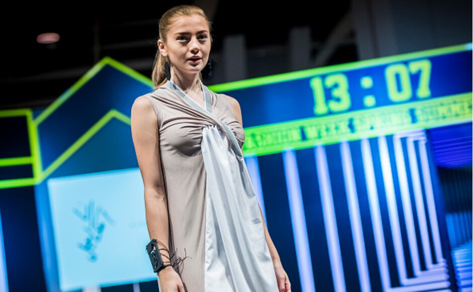 An outfit by Rana Ismail. Day 1 of the fashion show was held at the Hong Kong Convention and Exhibition Centre in Hong Kong. An outfit by Rana Ismail. Day 1 of the fashion show was held at the Hong Kong Convention and Exhibition Centre in Hong Kong.