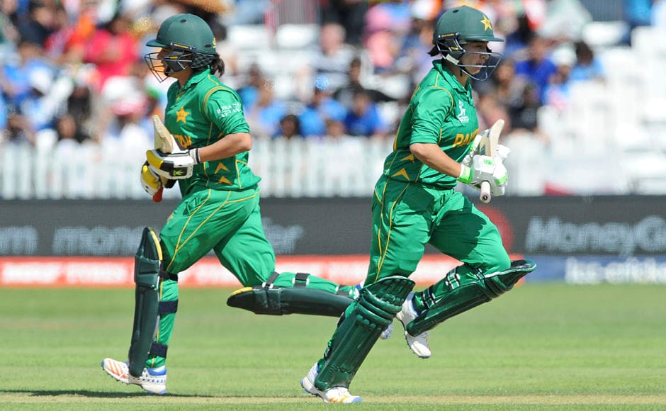 Bibi Nahida(R) and Sana Mir tried to delay the inevitable with a spirited display that showed what the batters could have done to complement their bowling. AP Bibi Nahida(R) and Sana Mir tried to delay the inevitable with a spirited display that showed what the batters could have done to complement their bowling. AP