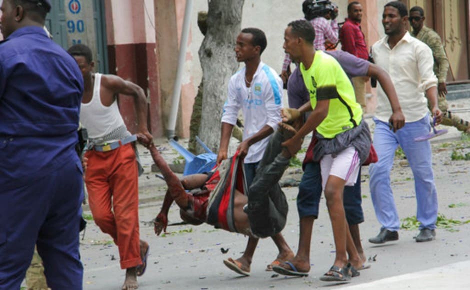 The exact target of the blast remained unclear. The blast occurred amid a traffic jam while soldiers were searching cars at a nearby intersection. AP The exact target of the blast remained unclear. The blast occurred amid a traffic jam while soldiers were searching cars at a nearby intersection. AP