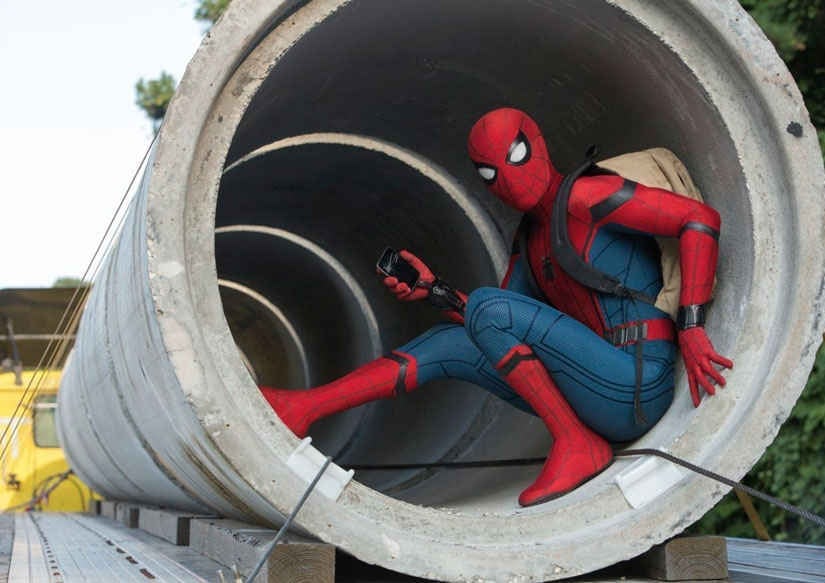Tom Holland in another action-packed scene from Spider-man: Homecoming. Image from AP. Tom Holland in another action-packed scene from Spider-man: Homecoming. Image from AP.