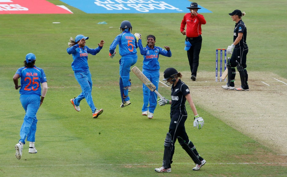 Left-arm orthodox bowler Rajeshwari Gayakwad destroyed the New Zealand batting line-up with figures of 5/15 and ensured that the White Ferns were never in the chase. Reuters Left-arm orthodox bowler Rajeshwari Gayakwad destroyed the New Zealand batting line-up with figures of 5/15 and ensured that the White Ferns were never in the chase. Reuters