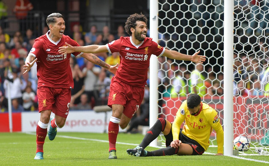 Winger Mohamed Salah scored his first goal for Liverpool in the Premier League as the Reds took lead for the first time in the match with the scoreline reading 3-2 and more than 30 minutes of play remaining. AFP Winger Mohamed Salah scored his first goal for Liverpool in the Premier League as the Reds took lead for the first time in the match with the scoreline reading 3-2 and more than 30 minutes of play remaining. AFP