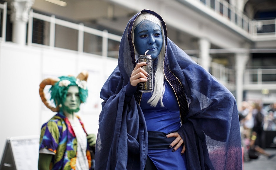 Cosplayers attend London Super Comic Convention. AFP PHOTO Cosplayers attend London Super Comic Convention. AFP PHOTO