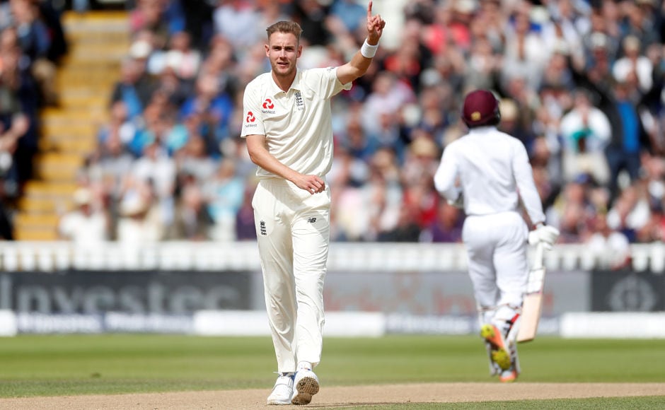 A mix-up between Kieran Powell and Shai Hope cost the former his wicket, reducing the visitors to 47 for 3. Reuters A mix-up between Kieran Powell and Shai Hope cost the former his wicket, reducing the visitors to 47 for 3. Reuters
