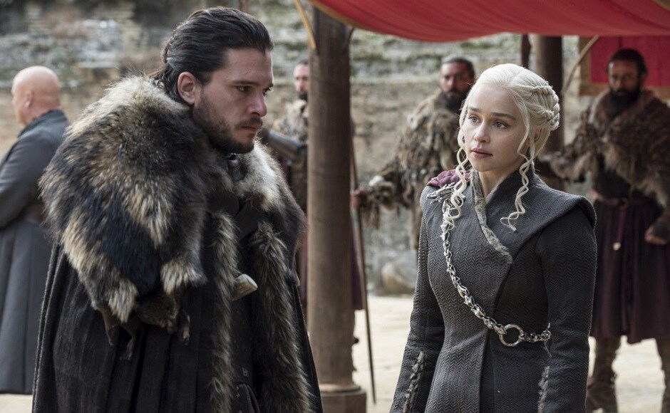 Jon Snow and Daenerys Targaryen. Image via HBO Jon Snow and Daenerys Targaryen. Image via HBO