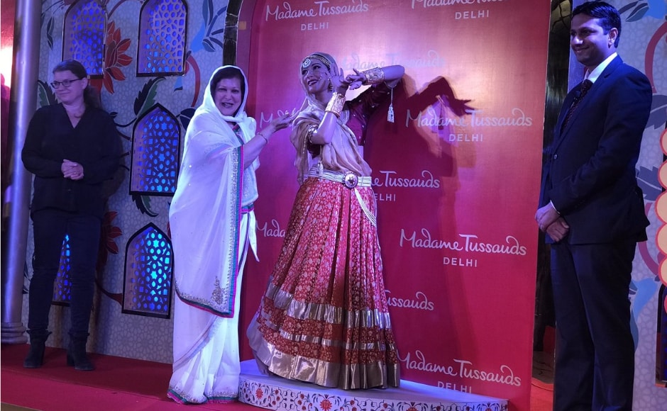"We are overwhelmed to know that Madhubala's figure would be part of the Madame Tussauds Delhi. This figure would allow her admirers to cherish the golden era of cinema and once again see her beauty. We are extremely thankful to the Madame Tussauds team for creating such a beautiful depiction of Madhubala," said Brij. Image from News 18. "We are overwhelmed to know that Madhubala's figure would be part of the Madame Tussauds Delhi. This figure would allow her admirers to cherish the golden era of cinema and once again see her beauty. We are extremely thankful to the Madame Tussauds team for creating such a beautiful depiction of Madhubala," said Brij. Image from News 18.