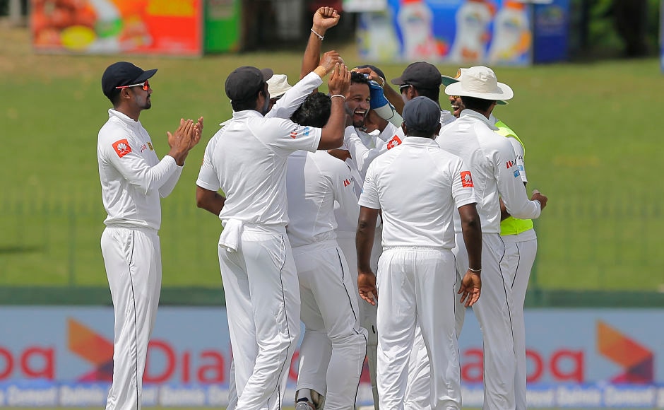 Hosts began the Day 2 with part time medium-pace bowler Dimuth Karunaratne who bagged his maiden Test match wicket when he trapped Cheteshwar Pujara leg before wicket in the second over of the day. Pujara could add only 5 runs to his overnight 128.AP Hosts began the Day 2 with part time medium-pace bowler Dimuth Karunaratne who bagged his maiden Test match wicket when he trapped Cheteshwar Pujara leg before wicket in the second over of the day. Pujara could add only 5 runs to his overnight 128.AP
