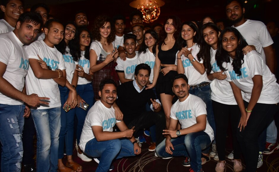 Judwaa 2 recently released its first official trailer in Mumbai where the film team was accompanied by 100 twins from across India. Judwaa 2 recently released its first official trailer in Mumbai where the film team was accompanied by 100 twins from across India.