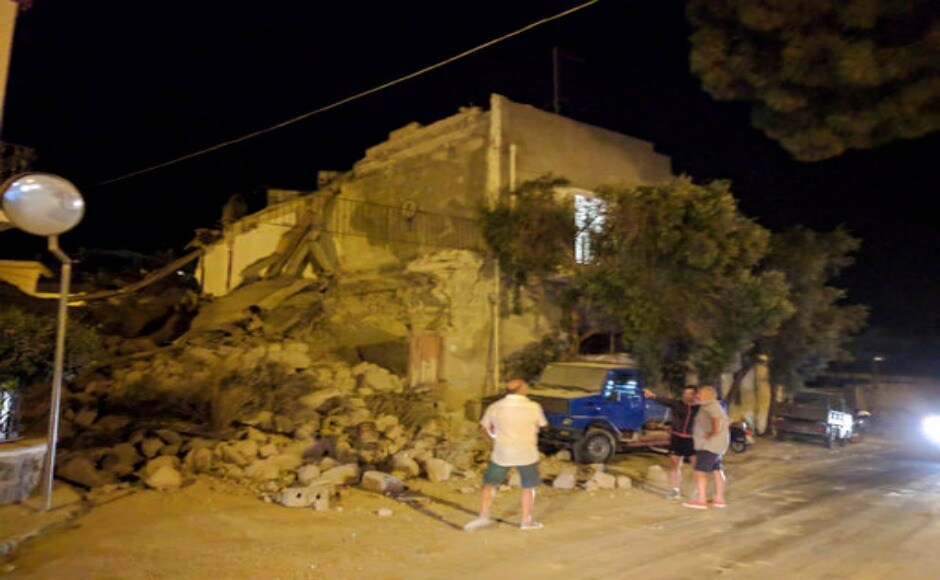 Civil protection crews that were earlier deployed to fight the forest fires ravaging southern Italy, were checking the status of the buildings that suffered damage due to the earthquake. AP Civil protection crews that were earlier deployed to fight the forest fires ravaging southern Italy, were checking the status of the buildings that suffered damage due to the earthquake. AP
