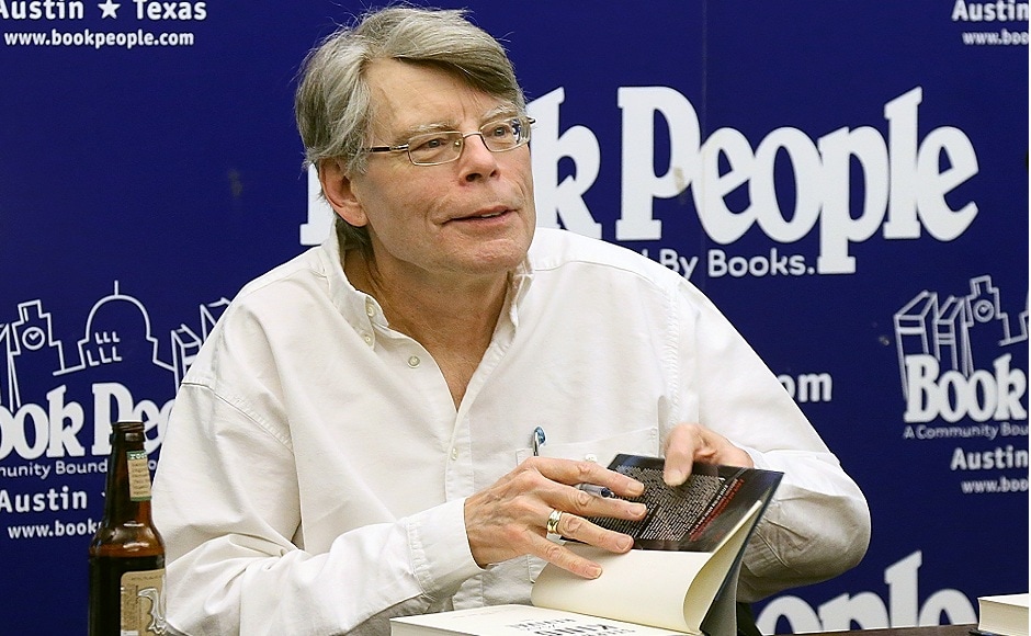 5. Stephen King is known for his nail-biting horror novels. One of them (It) is ready to be released in the form of a motion picture soon. He has earned the fifth spot on the list ($15 million) as his recent novel, End of Watch sold 1.9 million copies. It was the 55th venture of the celebrated author. Image via Gary Miller/Getty Images. 5. Stephen King is known for his nail-biting horror novels. One of them (It) is ready to be released in the form of a motion picture soon. He has earned the fifth spot on the list ($15 million) as his recent novel, End of Watch sold 1.9 million copies. It was the 55th venture of the celebrated author. Image via Gary Miller/Getty Images.