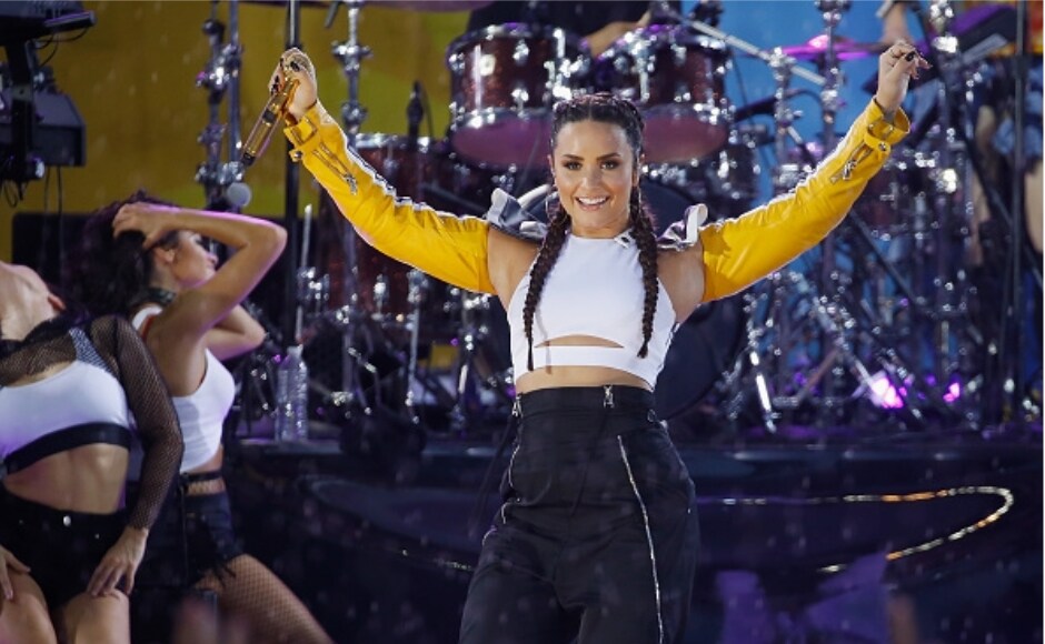 Singer Demi Lovato performed on ABC's Good Morning America. Image from Getty Images. Singer Demi Lovato performed on ABC's Good Morning America. Image from Getty Images.
