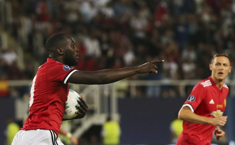 Making amends for an earlier miss, Lukaku opened his account for Manchester United making it 2-1 in the 62nd. He beat Keylor Navas after the goalkeeper had blocked a powerful shot from Nemanja Matic. AP Making amends for an earlier miss, Lukaku opened his account for Manchester United making it 2-1 in the 62nd. He beat Keylor Navas after the goalkeeper had blocked a powerful shot from Nemanja Matic. AP