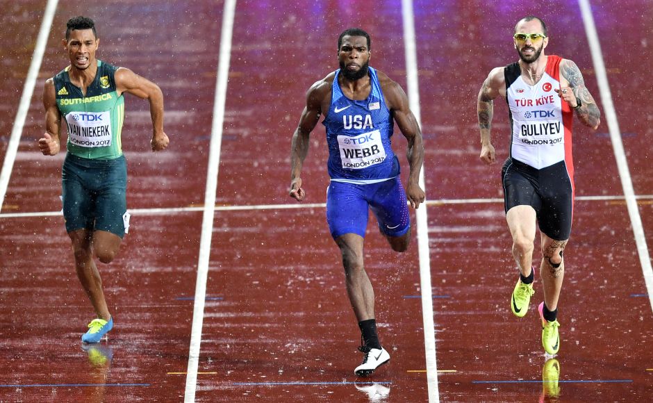 Wayde van Niekerk is still on track for a 200-400 double at the world championships. The South African runner qualified for the final of the 200 metres on time after finishing third in his heat. AP Wayde van Niekerk is still on track for a 200-400 double at the world championships. The South African runner qualified for the final of the 200 metres on time after finishing third in his heat. AP