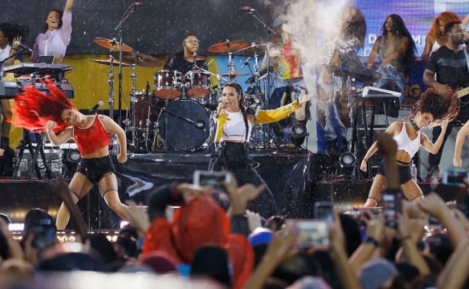 The performance took place on 18 August. Image from Getty Images. The performance took place on 18 August. Image from Getty Images.