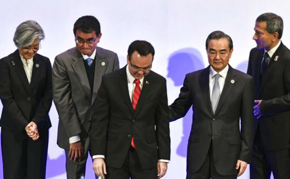 ASEAN foreign ministers' meeting South China Sea dispute North Korea tensions dominate conference
