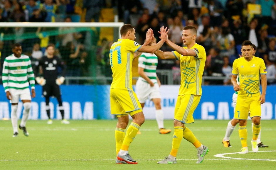 Astana took 4-1 lead at one point of this tie in 68th minute, causing a scare and punishing Celtic for being complacent. Reuters Astana took 4-1 lead at one point of this tie in 68th minute, causing a scare and punishing Celtic for being complacent. Reuters