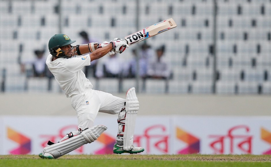 Mehidy Hasan played his strokes in his innings of 26 lower down the order to take Bangladesh over 200 in the 2nd innings. Hasan was the last wicket to fall, after the home side was bowled out for 221, giving Australia a target of 265. AP Mehidy Hasan played his strokes in his innings of 26 lower down the order to take Bangladesh over 200 in the 2nd innings. Hasan was the last wicket to fall, after the home side was bowled out for 221, giving Australia a target of 265. AP