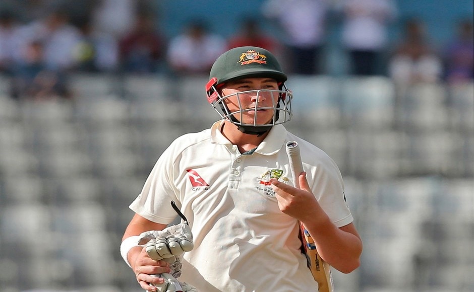 Australian opener Matt Renshaw fell cheaply in the chase as Mehidy Hasan trapped him leg before wicket in the 9th over of Australia's 2nd innings. AP Australian opener Matt Renshaw fell cheaply in the chase as Mehidy Hasan trapped him leg before wicket in the 9th over of Australia's 2nd innings. AP