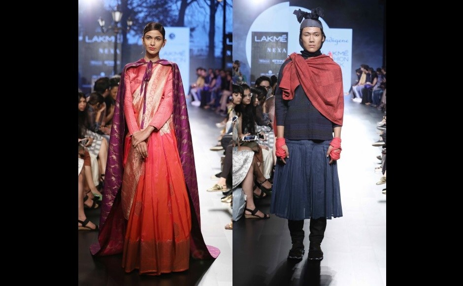 Sailesh Singhania's The Winter Rose Collection and a look from Indegene's collection at the Lakmé Fashion Week Winter/Festive 2017 Sailesh Singhania's The Winter Rose Collection and a look from Indegene's collection at the Lakmé Fashion Week Winter/Festive 2017