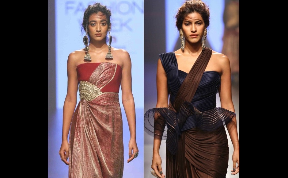 The designer accessorized the Monaco-inspired ensembles with ‘batwa belts’, a truly modern interpretation of a classic Indian purse The designer accessorized the Monaco-inspired ensembles with ‘batwa belts’, a truly modern interpretation of a classic Indian purse
