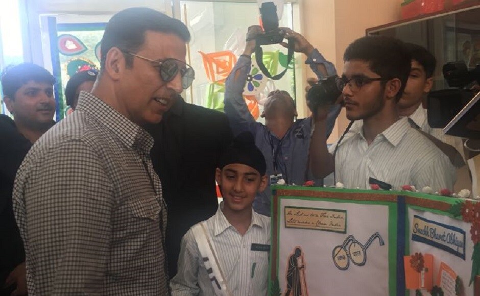 Akshay Kumar at the event. Image from Twitter Akshay Kumar at the event. Image from Twitter