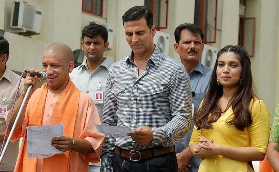 Akshay Kumar was declared the brand ambassador of the Swachh Bharat Mission in Uttar Pradesh, and his upcoming film with Bhumi Pednekar titled Toilet: Ek Prem Katha, which deals with the issue of the lack of adequate sanitation facilities, was declared tax-free in the state. Image from Twiiter Akshay Kumar was declared the brand ambassador of the Swachh Bharat Mission in Uttar Pradesh, and his upcoming film with Bhumi Pednekar titled Toilet: Ek Prem Katha, which deals with the issue of the lack of adequate sanitation facilities, was declared tax-free in the state. Image from Twiiter