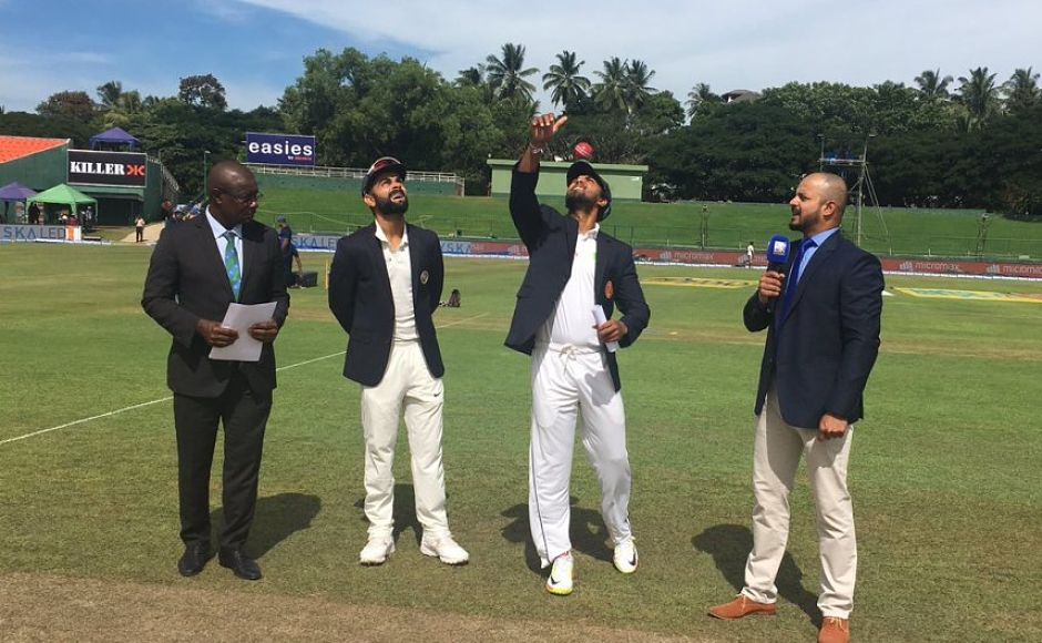 Indian skipper, Virat Kohli won all the 3 tosses in the Test series as the visiting captain elected to bat first. Image courtesy: Twitter @BCCI Indian skipper, Virat Kohli won all the 3 tosses in the Test series as the visiting captain elected to bat first. Image courtesy: Twitter @BCCI