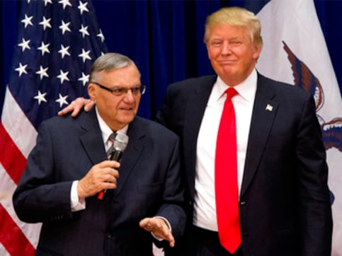 Donald Trump pardons controversial ex-sheriff Joe Arpaio convicted for targeting Hispanic immigrants Donald Trump pardons controversial ex-sheriff Joe Arpaio convicted for targeting Hispanic immigrants