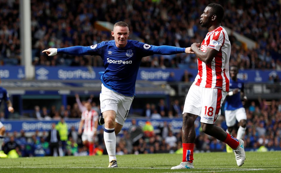 Wayne Rooney marked his Premier League return in Everton colours in perfect fashion with the winning goal in a 1-0 victory over Stoke City at Goodison Park on Saturday. Reuters Wayne Rooney marked his Premier League return in Everton colours in perfect fashion with the winning goal in a 1-0 victory over Stoke City at Goodison Park on Saturday. Reuters