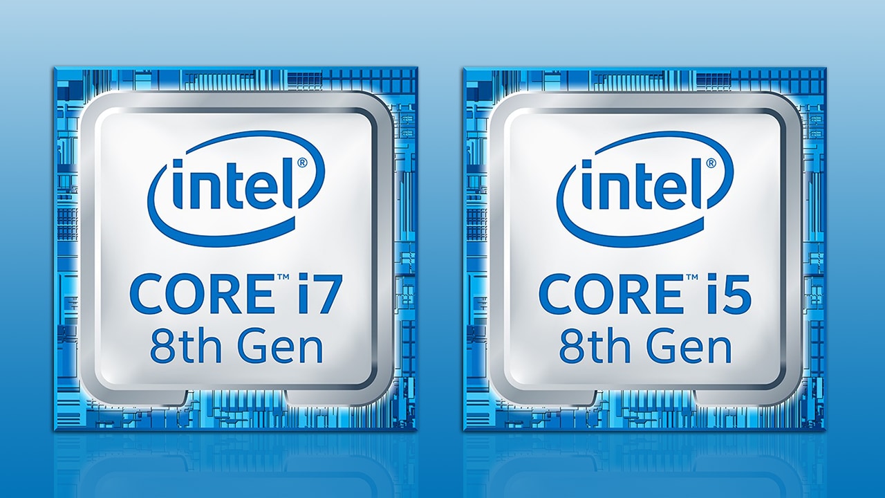 Intel 8th generation i5 and i7 processors 7