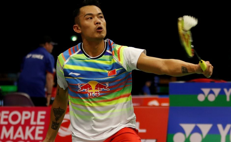 Six-time champion Lin Dan played Scotland No 1 Kieran Merrilees in the first round. Reuters Six-time champion Lin Dan played Scotland No 1 Kieran Merrilees in the first round. Reuters