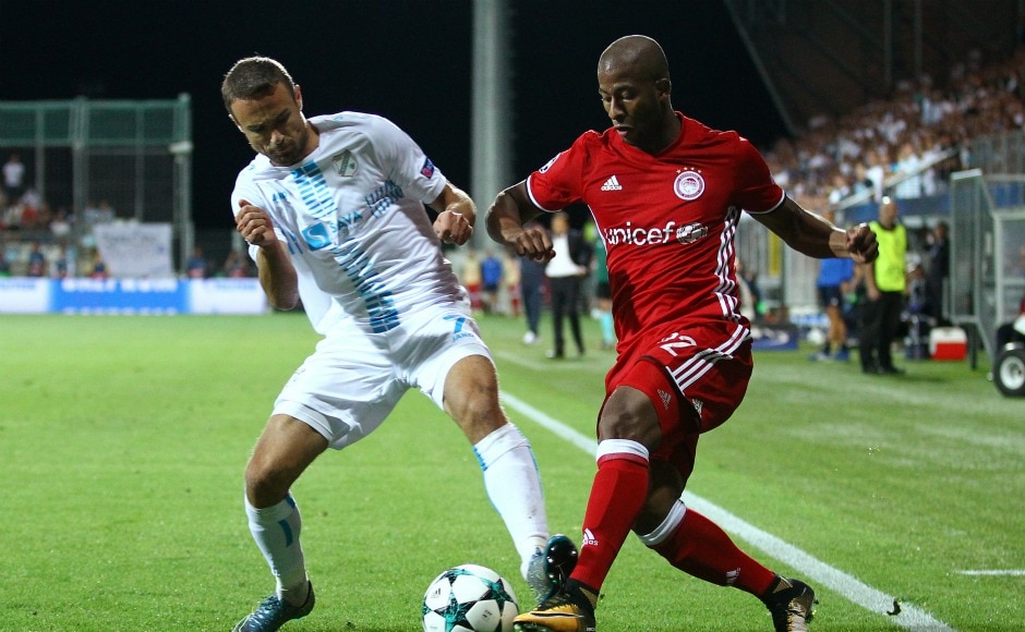 Greek Champions Olympiacos traveled to Croatia for their second leg tie of Champions League play-offs against HNK Rijeka. Reuters Greek Champions Olympiacos traveled to Croatia for their second leg tie of Champions League play-offs against HNK Rijeka. Reuters