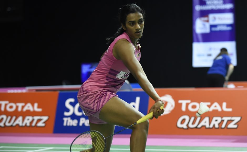 PV Sindhu comfortably beat South Korea's Kim Hyo Min 21-16, 21-14. AFP PV Sindhu comfortably beat South Korea's Kim Hyo Min 21-16, 21-14. AFP