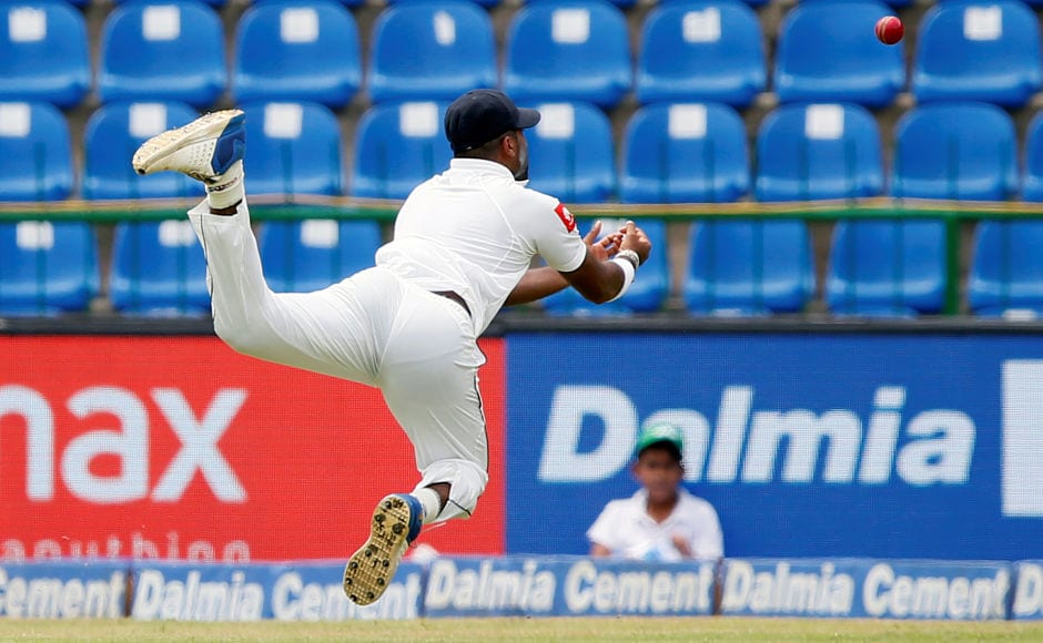 Sri Lanka missed a few opportunities in the morning session. Lahiru Kumara spilled KL Rahul in the 12 over of the match when he was batting on 28, he went to make 85. Reuters Sri Lanka missed a few opportunities in the morning session. Lahiru Kumara spilled KL Rahul in the 12 over of the match when he was batting on 28, he went to make 85. Reuters