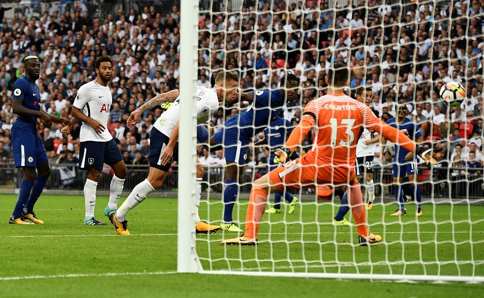 Michy Batshuayi who came as a second-half substitute, headed one back into his own net giving Spurs the equalisier in the 82nd minute of the match. Reuters Michy Batshuayi who came as a second-half substitute, headed one back into his own net giving Spurs the equalisier in the 82nd minute of the match. Reuters