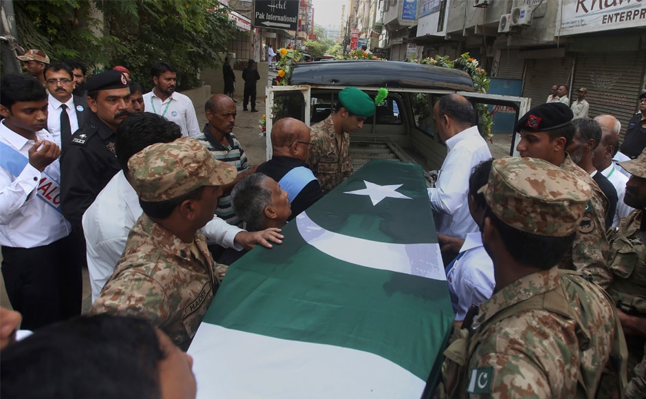 Army troops and others load the casket wrapped in Pakistani flag into a vehicle to transport it for her funeral in Karachi. Pfau was also the founder of Marie Adelaide Leprosy Centre in Karachi, where she was being cared for at the time of her death after falling ill two weeks ago. AP Army troops and others load the casket wrapped in Pakistani flag into a vehicle to transport it for her funeral in Karachi. Pfau was also the founder of Marie Adelaide Leprosy Centre in Karachi, where she was being cared for at the time of her death after falling ill two weeks ago. AP