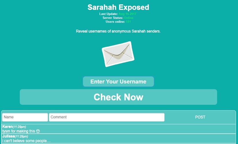 The scamming website looks pretty much believable.