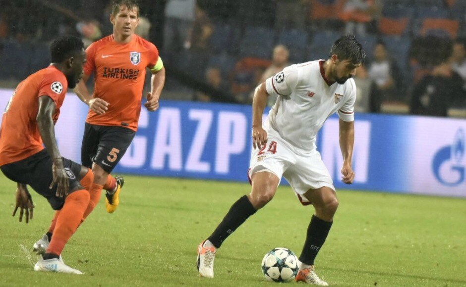 Wissam Ben-Yedder scored in the 84th minute to earn Sevilla a 2-1 victory against Istanbul Basaksehir. The Spanish side hold an advantage of two away goals. Twitter @SevillaFC Wissam Ben-Yedder scored in the 84th minute to earn Sevilla a 2-1 victory against Istanbul Basaksehir. The Spanish side hold an advantage of two away goals. Twitter @SevillaFC