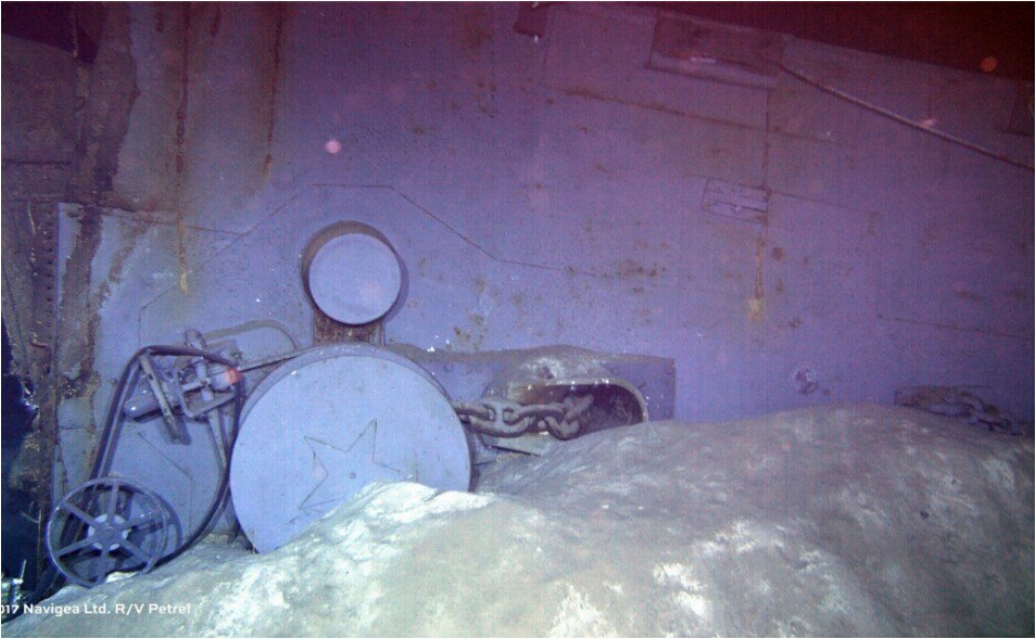 The vessel was hit during the final days of World War II on its way back after a secret mission to deliver parts of atomic bomb used in Hiroshima. AP The vessel was hit during the final days of World War II on its way back after a secret mission to deliver parts of atomic bomb used in Hiroshima. AP