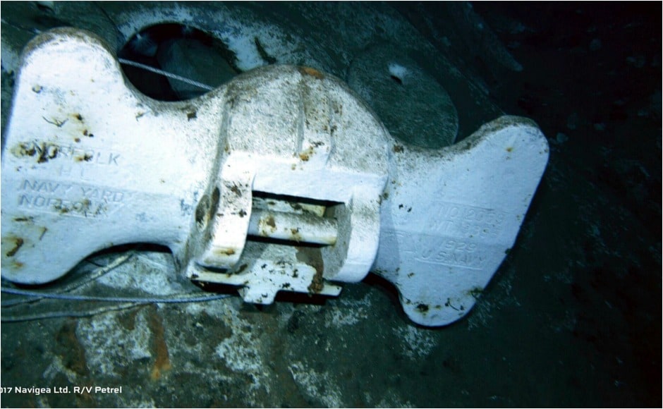 History division of US Navy claim the vessel sank in just 12 minutes and was unable to send distress signal or deploy life-saving equipment. AP History division of US Navy claim the vessel sank in just 12 minutes and was unable to send distress signal or deploy life-saving equipment. AP