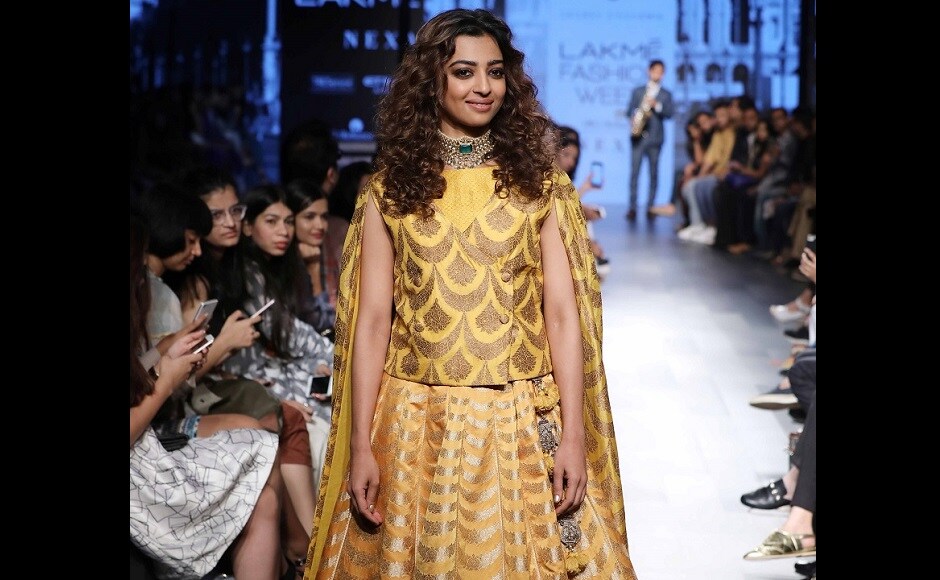Radhika Apte was the showstopper for Sailesh Singhania at the Lakmé Fashion Week Winter/Festive 2017 Radhika Apte was the showstopper for Sailesh Singhania at the Lakmé Fashion Week Winter/Festive 2017