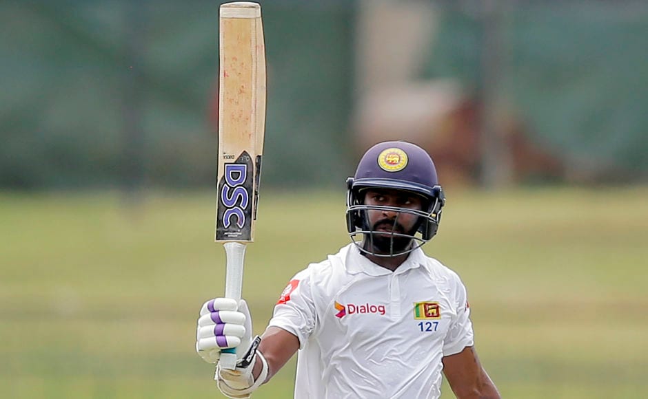 Sri Lanka's wicket-keeper batsman, Niroshan Dickwella, scored the only half century of the innings. He kept attacking the Indian bowlers despite losing partners at regular intervals. AP Sri Lanka's wicket-keeper batsman, Niroshan Dickwella, scored the only half century of the innings. He kept attacking the Indian bowlers despite losing partners at regular intervals. AP