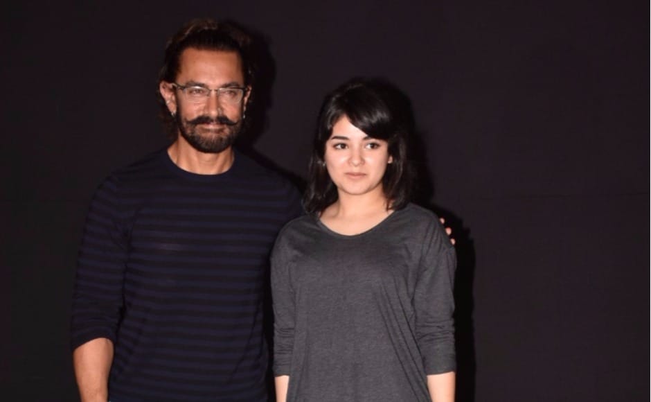 Aamir Khan and his Dangal daughter Zaira Wasim Aamir Khan and his Dangal daughter Zaira Wasim