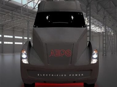 Cummins electric motor semi truck.