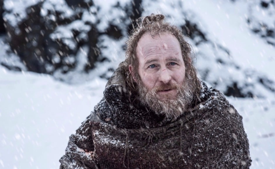 Of course, it's too late for Thoros of Myr, who has by this time frozen to death. Image via HBO Of course, it's too late for Thoros of Myr, who has by this time frozen to death. Image via HBO