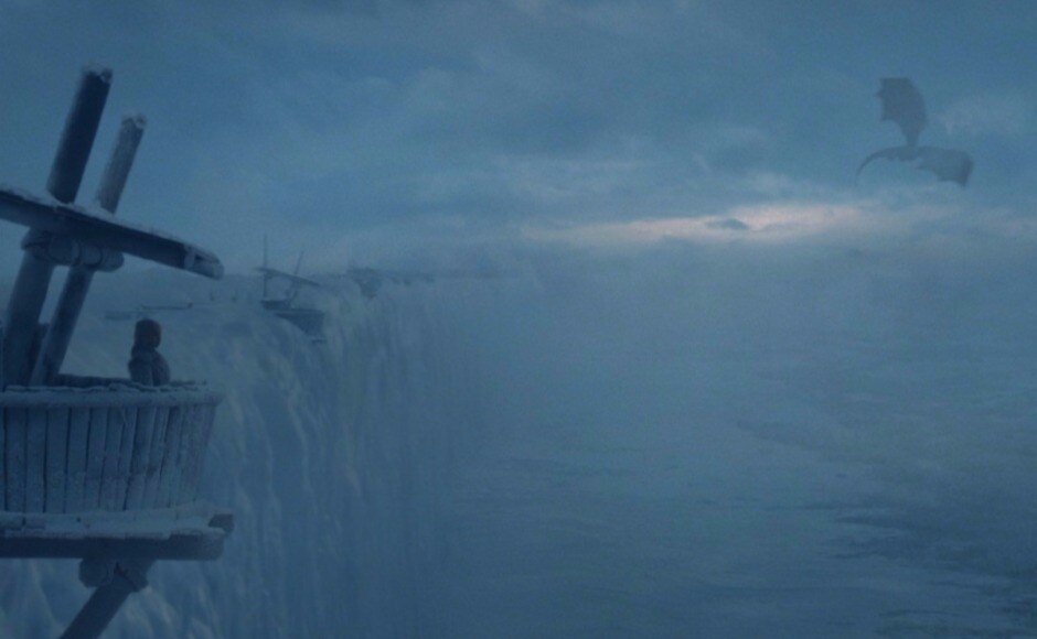 Where Dany awaits him, even as mourns the loss of Viserion. Image via HBO Where Dany awaits him, even as mourns the loss of Viserion. Image via HBO