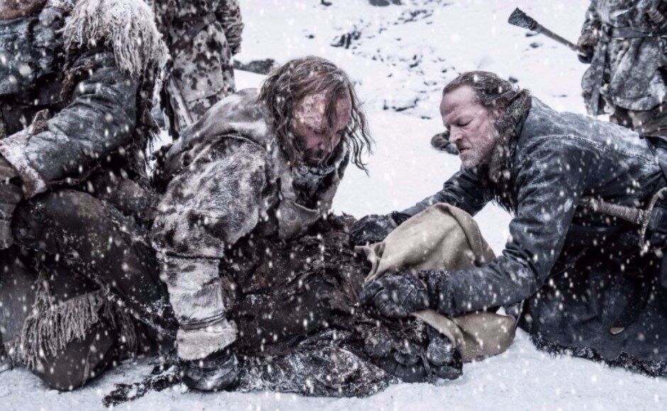 The Fellowship of the King capture a bonafide wight, to transport back to King's Landing. Image via HBO The Fellowship of the King capture a bonafide wight, to transport back to King's Landing. Image via HBO
