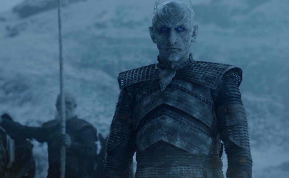 The Night King looks on at the intruders come to do battle on his fiefdom. Image via HBO The Night King looks on at the intruders come to do battle on his fiefdom. Image via HBO