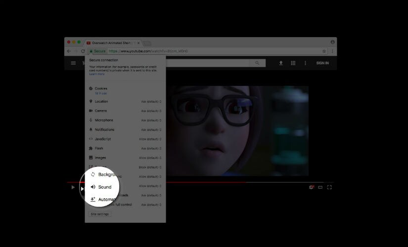 Google Chrome will roll out the mute button soon. Google+.